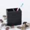 Square Black Toothbrush Holder